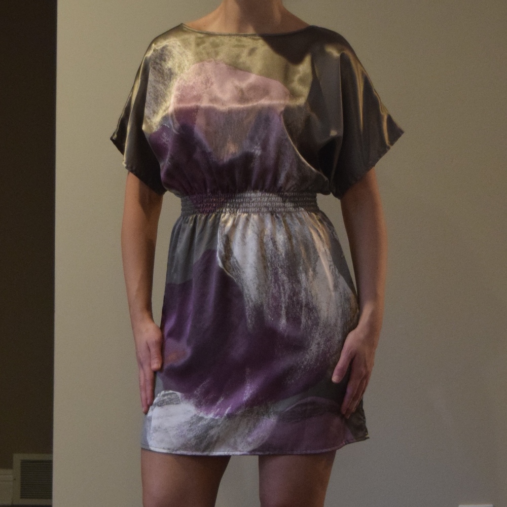 H&M satin look dress